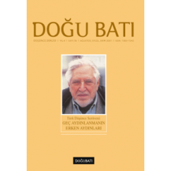 Doğu Batı Sayı 16: Türk Düşünce Serüveni: Geç Aydınlanmanın Erken Aydınları